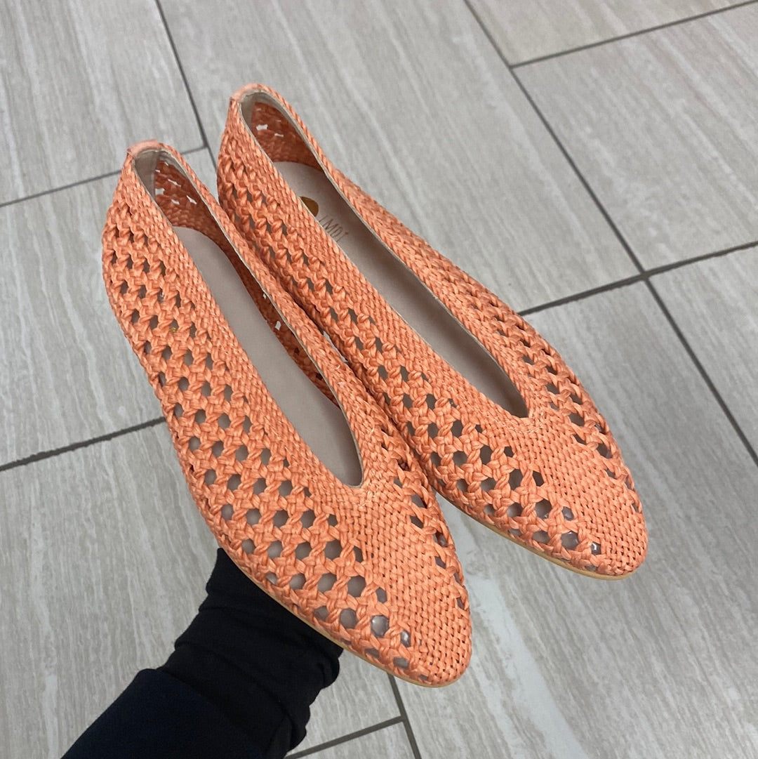 LMDI Coral Crochet Ballet Flat-Tassel Children Shoes