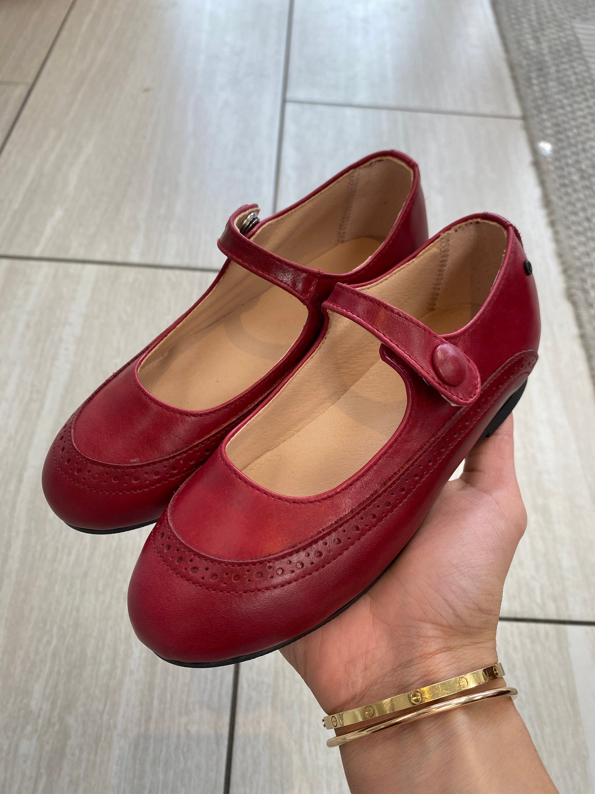Manuela Deep Red Mary Jane