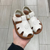 Pepe White Vintage Velcro Baby Sandal-Tassel Children Shoes