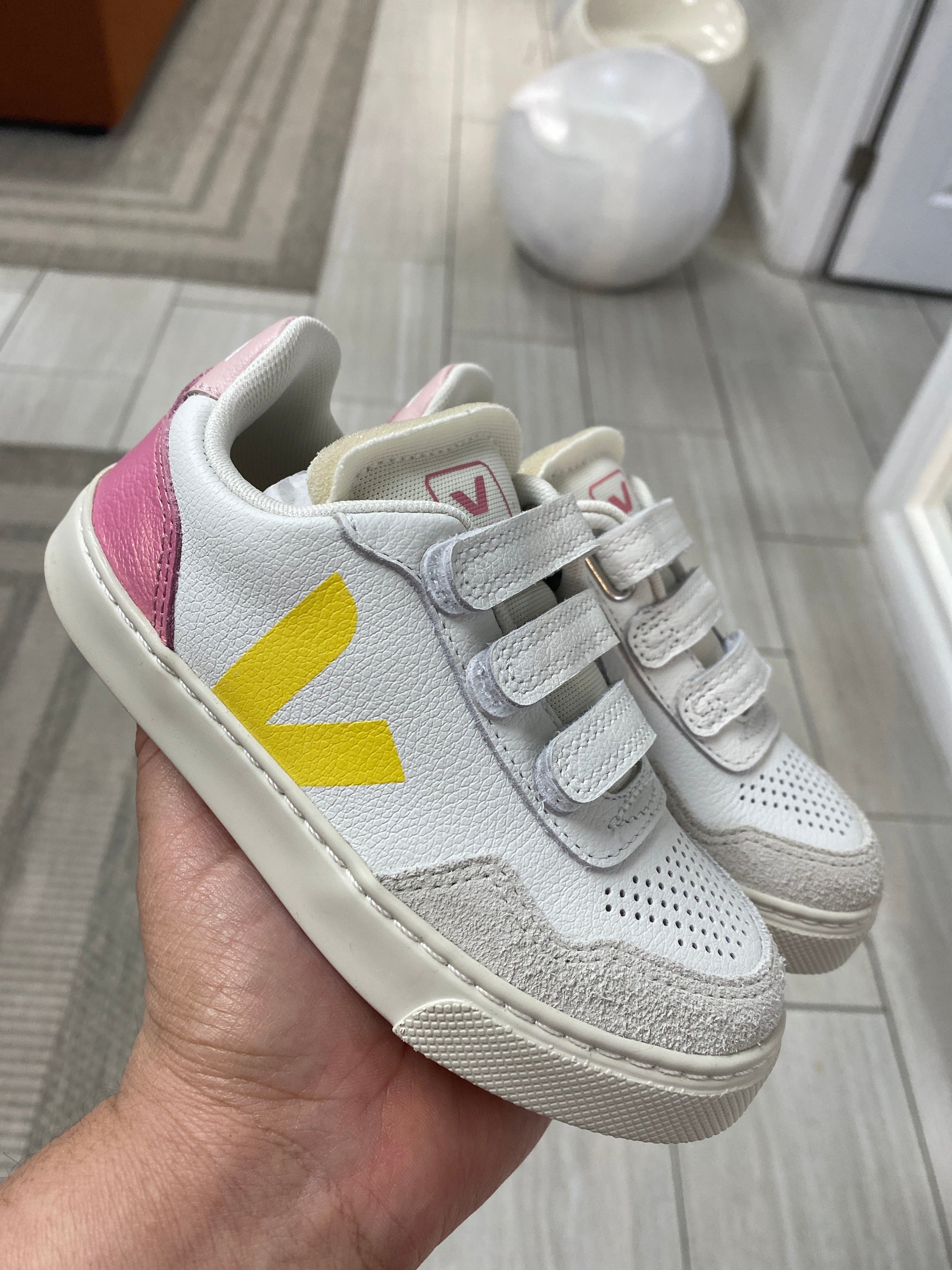 Veja Aurora Glimmer Velcro Sneaker-Tassel Children Shoes