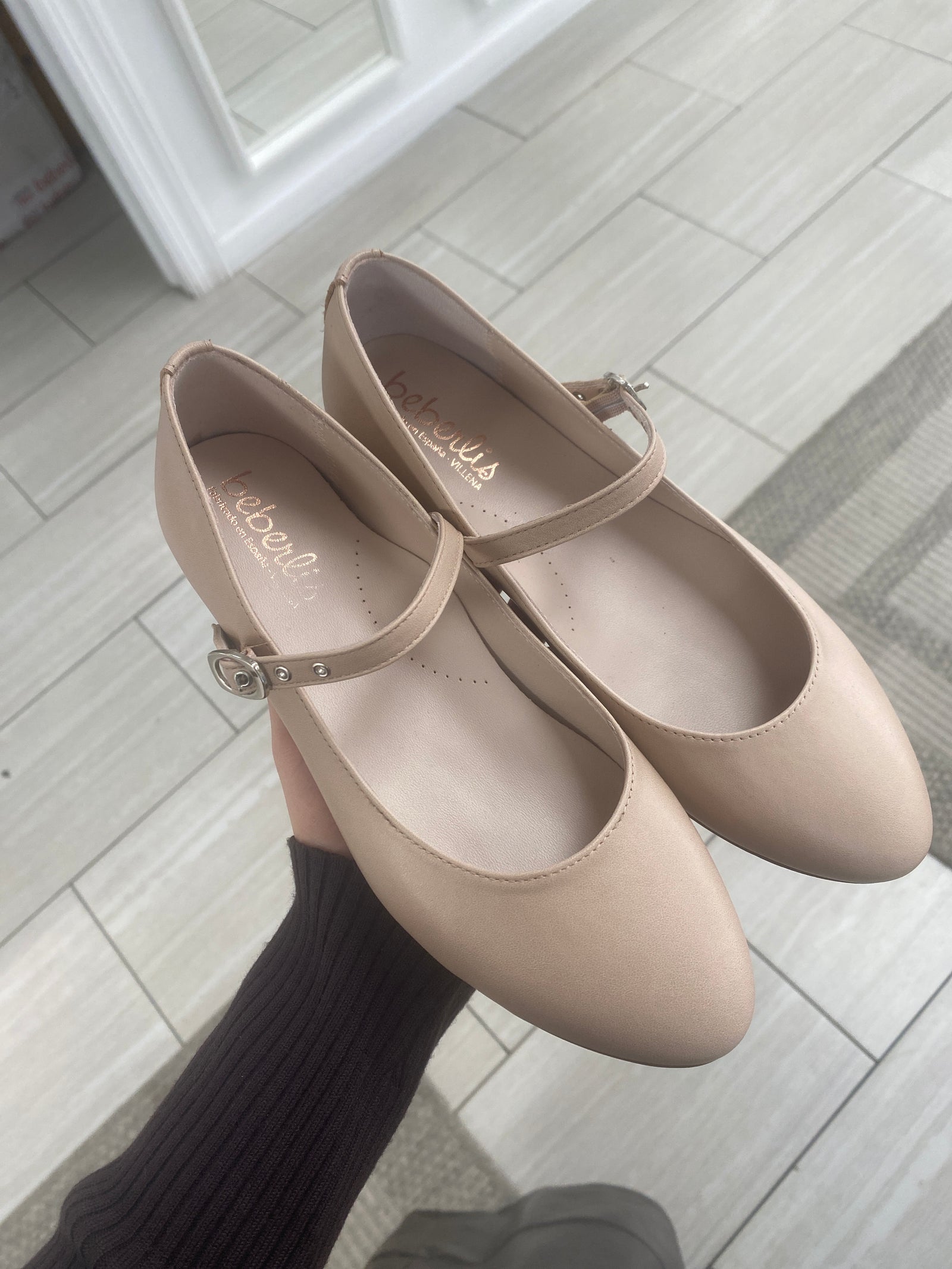 Beberlis Skin Leather Buckle Mary Jane-Tassel Children Shoes