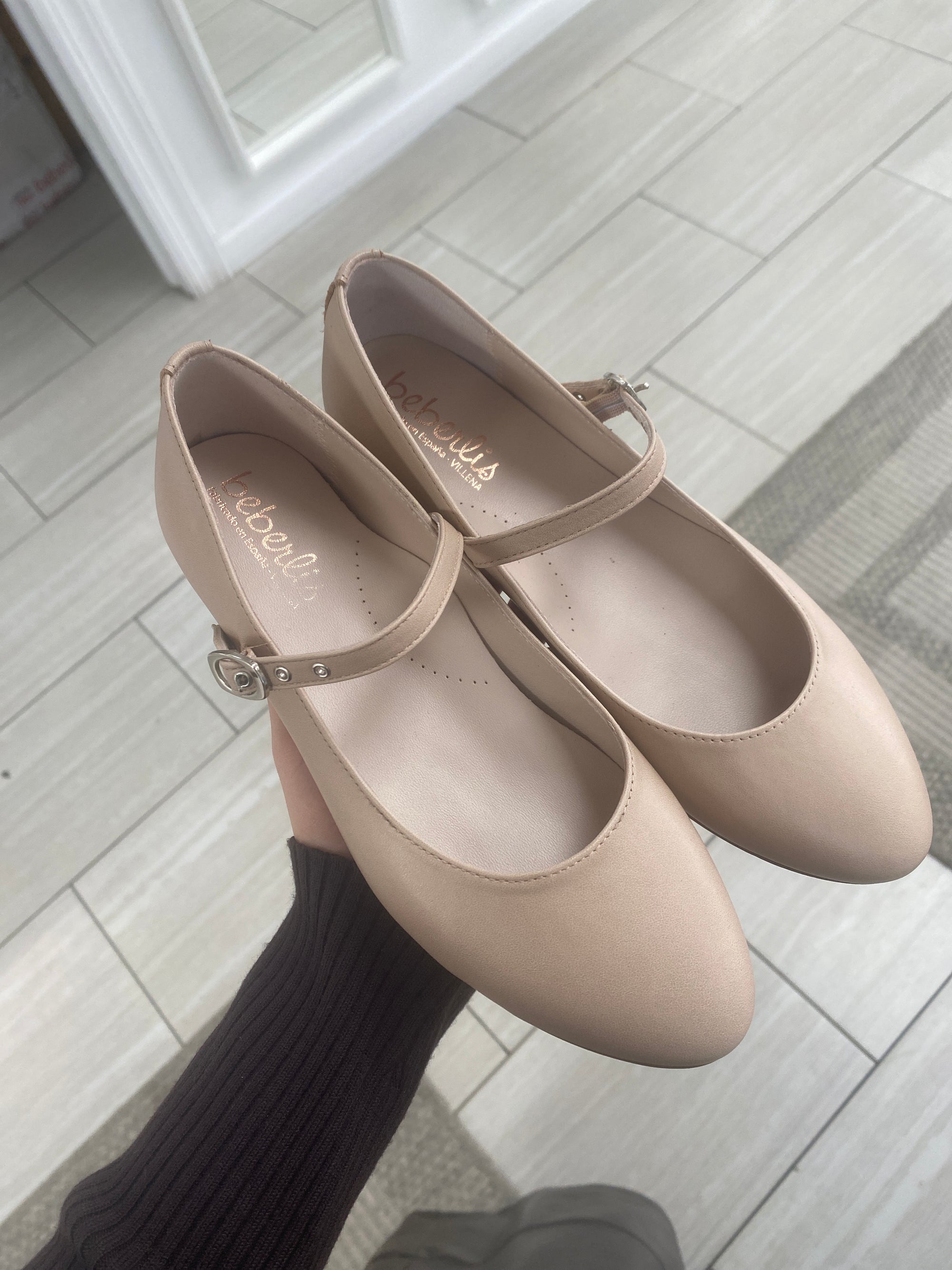 Beberlis Skin Leather Buckle Mary Jane-Tassel Children Shoes
