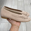 Manuela Taupe Crochet Flat-Tassel Children Shoes