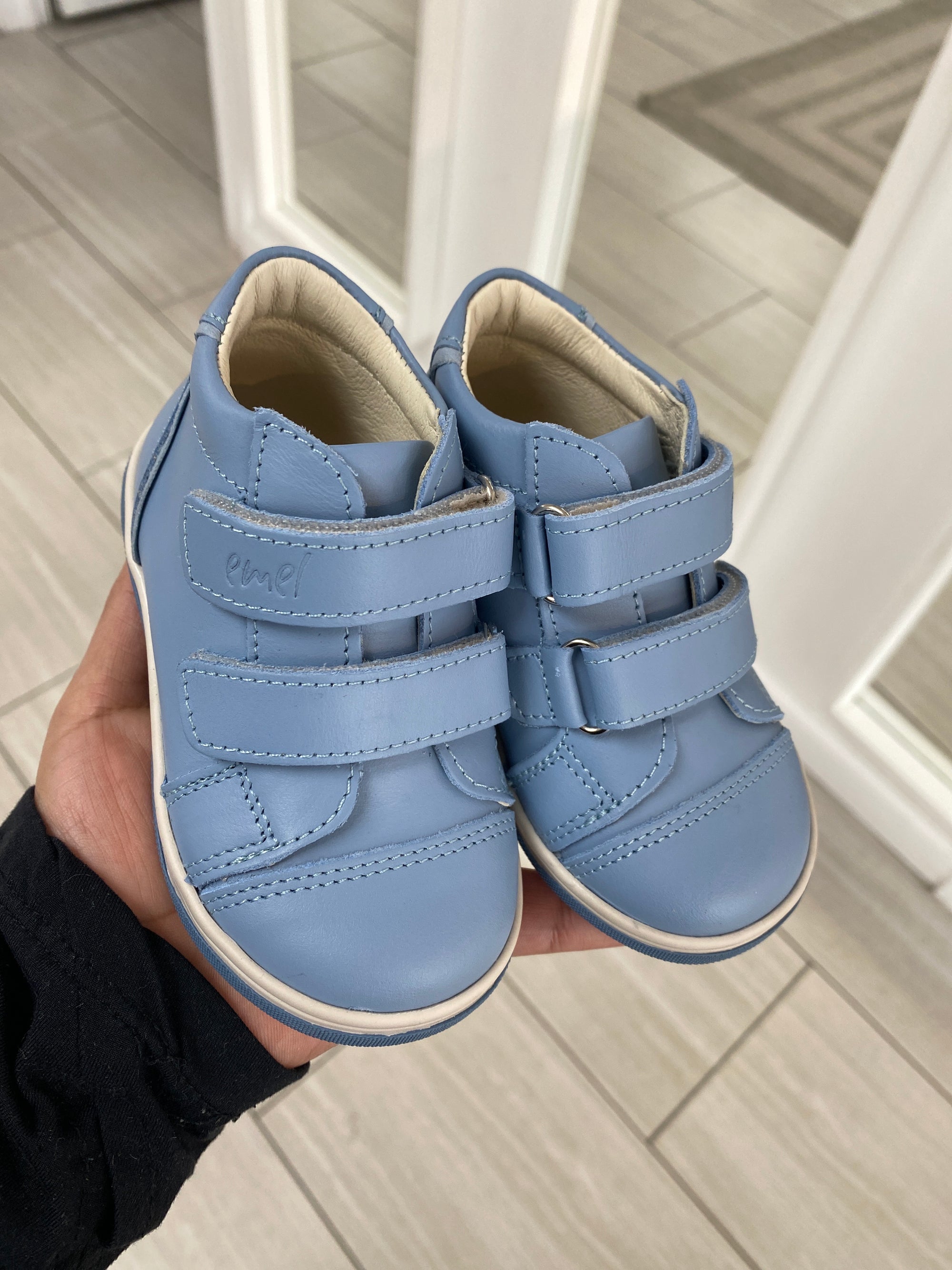 Emel Sky Blue Baby Sneaker-Tassel Children Shoes