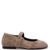 Blublonc Taupe Sweater Wingtip Mary Jane-Tassel Children Shoes