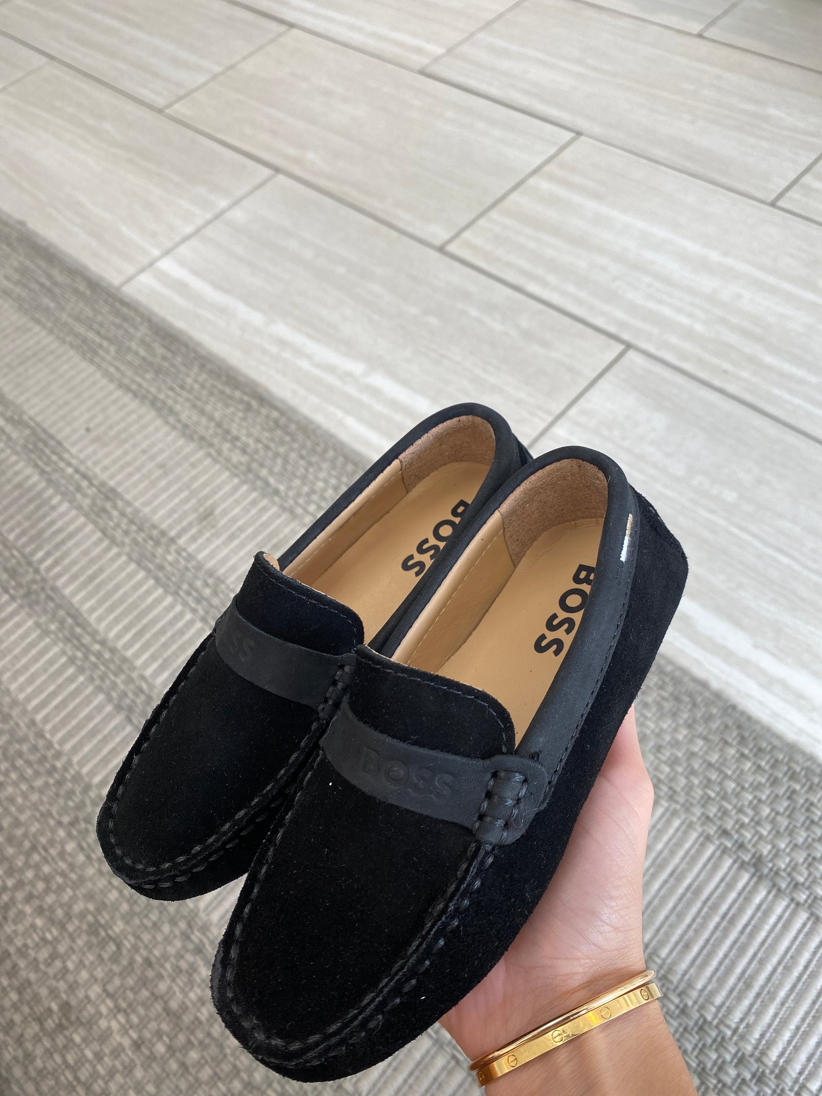 Hugo Boss Black Driver Loafer-Tassel Children Shoes