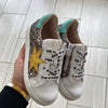 Acebos Multi Glitter Star Zipper Sneaker-Tassel Children Shoes