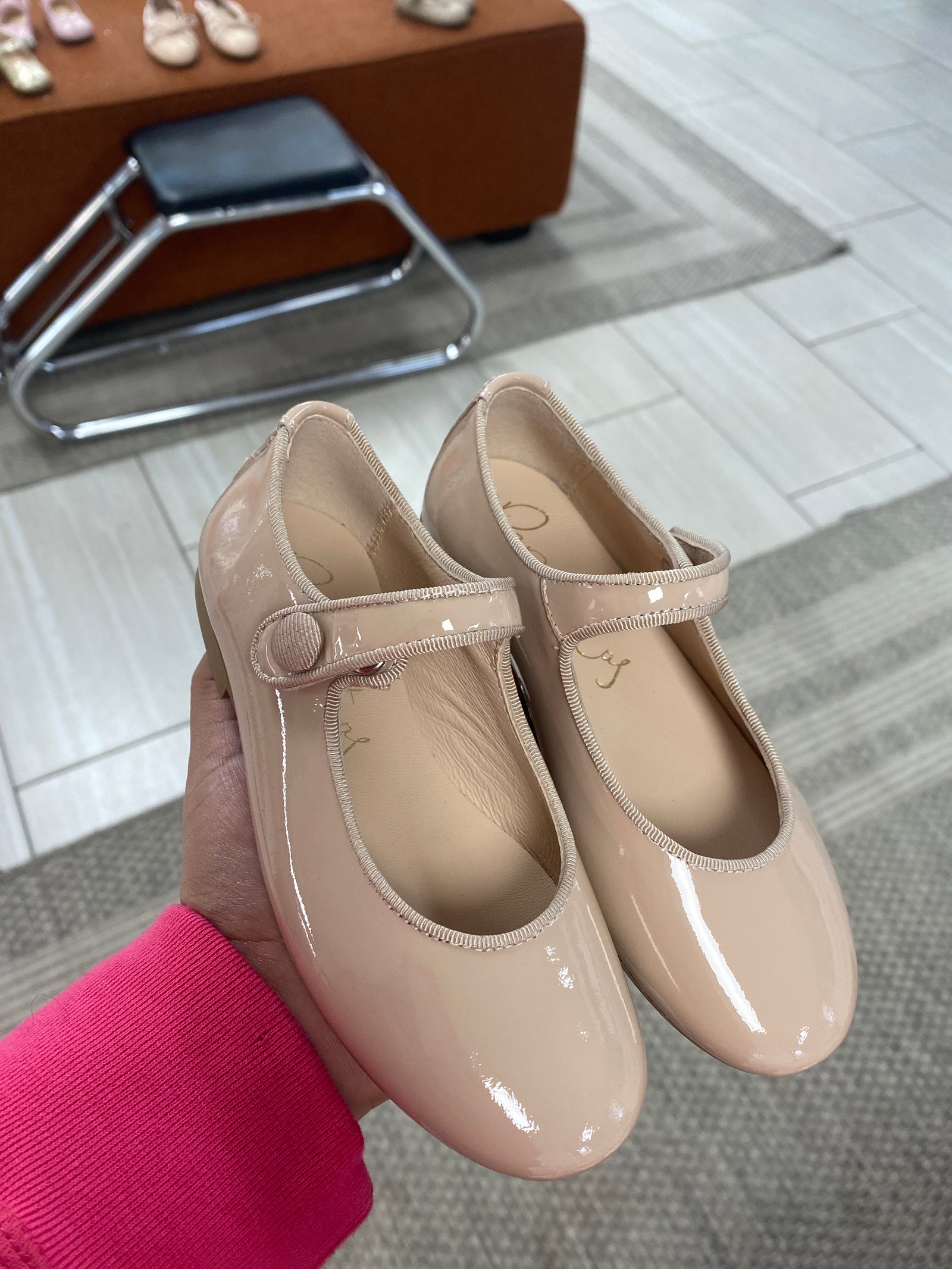 Papanatas Skin Patent Mary Jane-Tassel Children Shoes