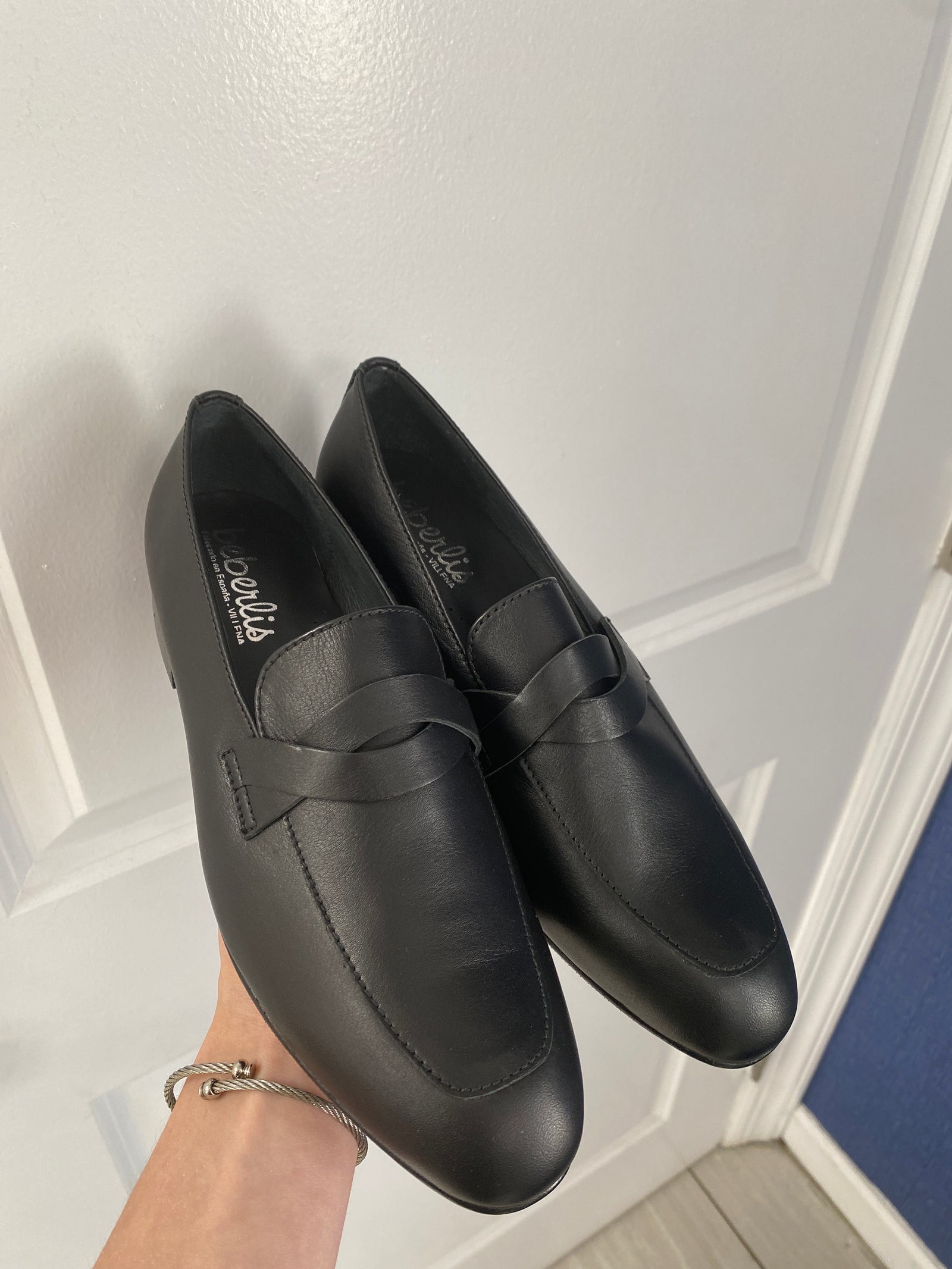 Beberlis Black Leather Twist Dress Shoe-Tassel Children Shoes