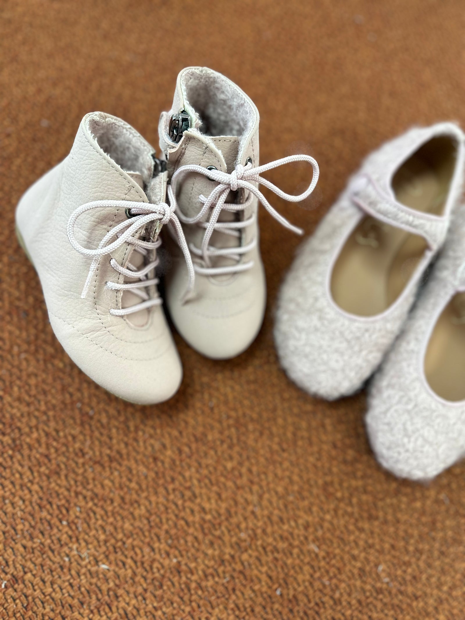 Papanatas Soft Pink Lace Bootie-Tassel Children Shoes