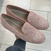 Spain+Co Pink Rafia Smoking Loafer-Tassel Children Shoes