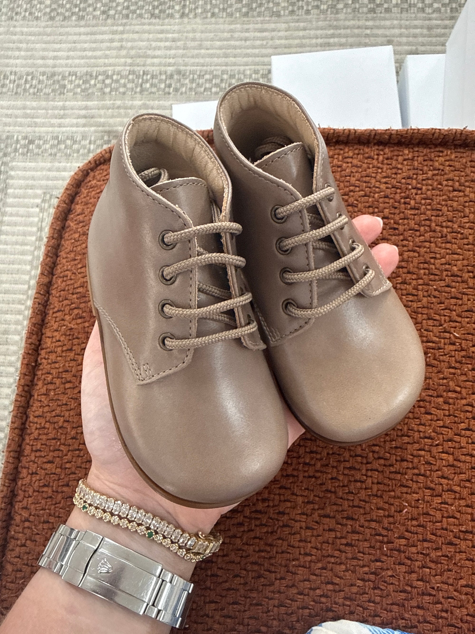 Beberlis Taupe Brown Baby Bootie