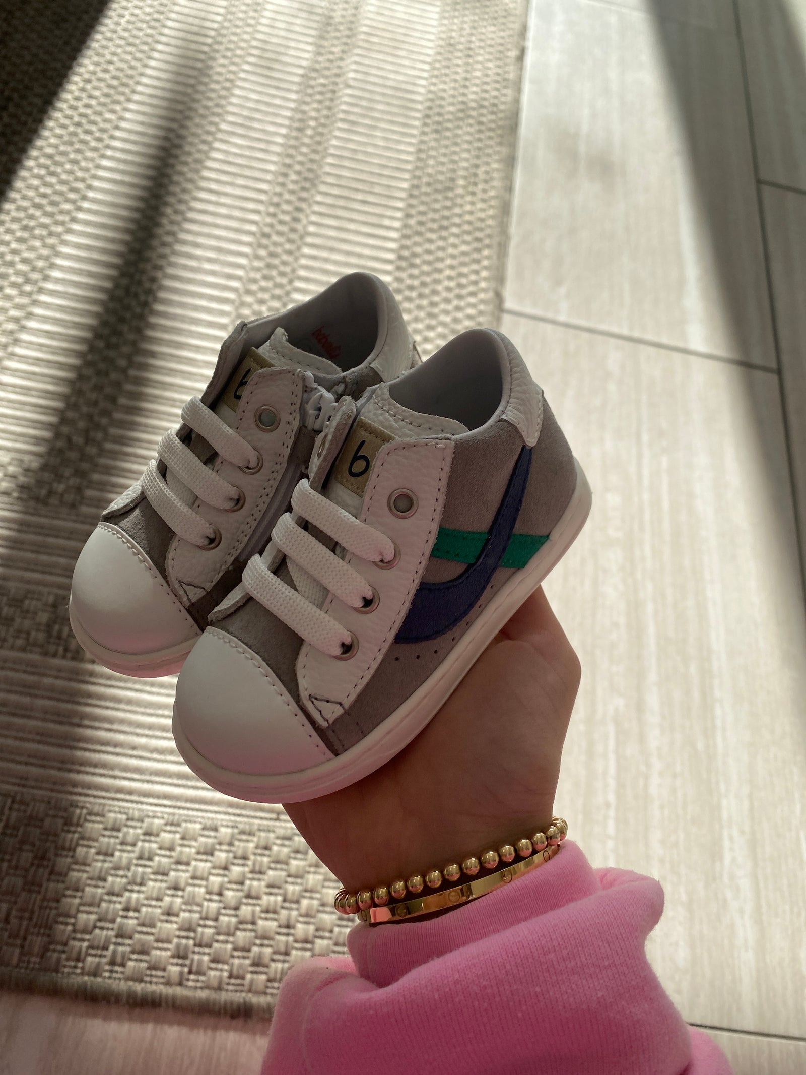 Beberlis White Captoe Baby Sneaker-Tassel Children Shoes