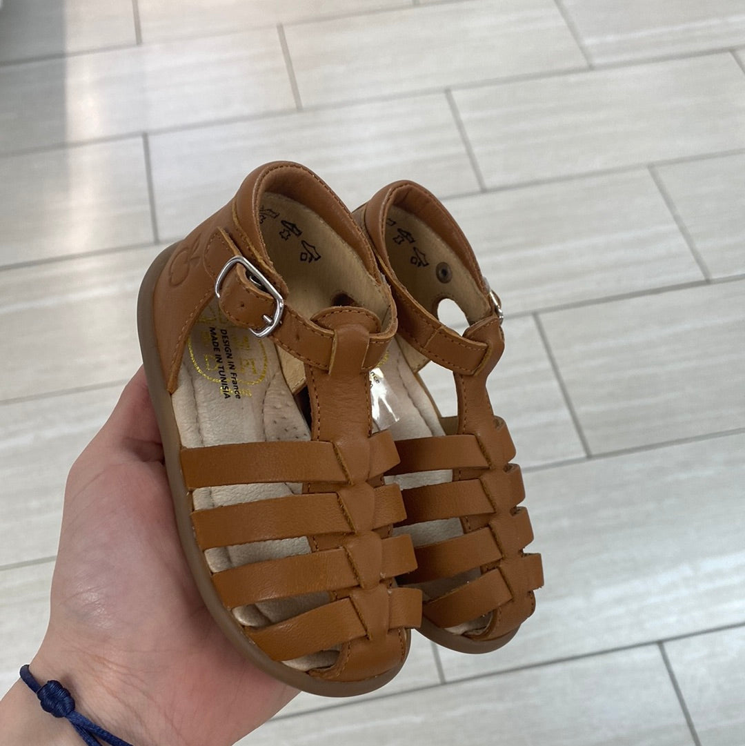 Pom D'Api Camel Gladiator Baby Sandal-Tassel Children Shoes