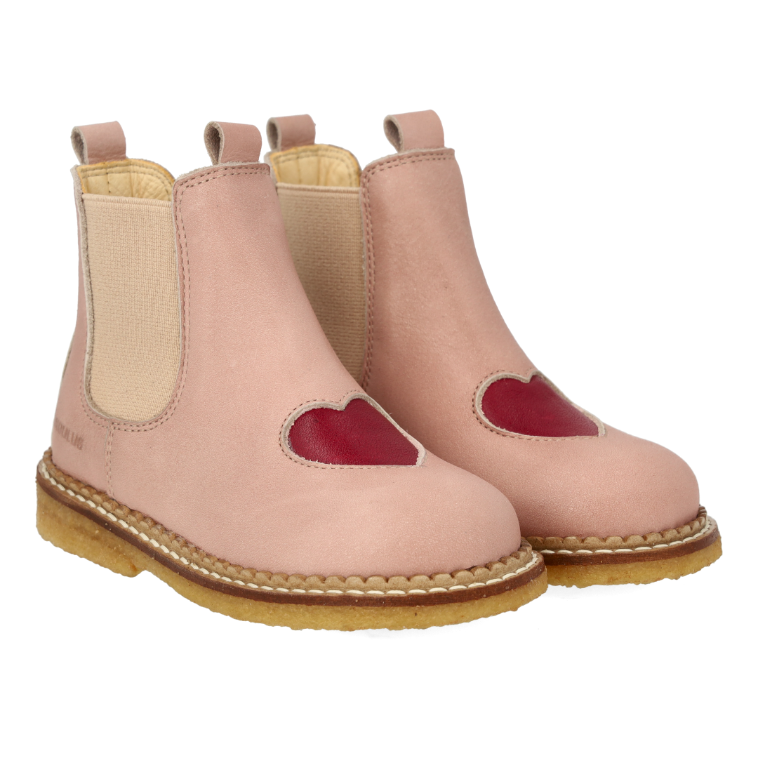 Angulus Rosebud Heart Bootie-Tassel Children Shoes