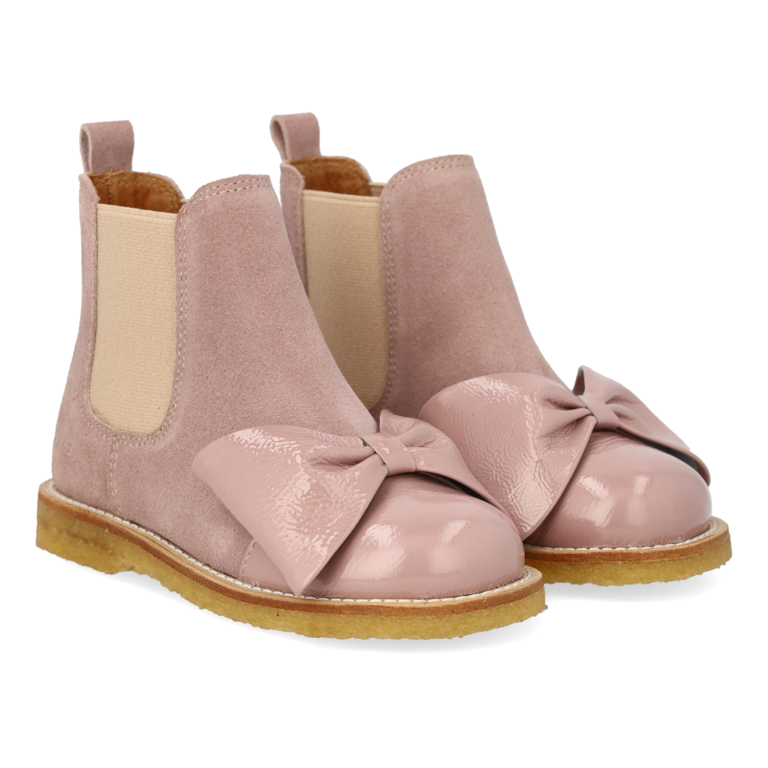 Angulus Rose Suede Bow Bootie-Tassel Children Shoes
