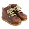 Angulus Cognac Wingtip Baby Bootie-Tassel Children Shoes