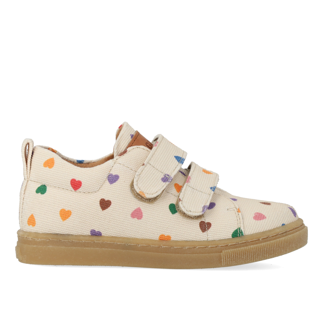 Angulus Heart Print Velcro Sneaker-Tassel Children Shoes