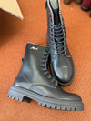 Karl Lagerfeld Black Studded Boot-Tassel Children Shoes