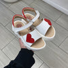 Blublonc Heart Velcro Sandal-Tassel Children Shoes