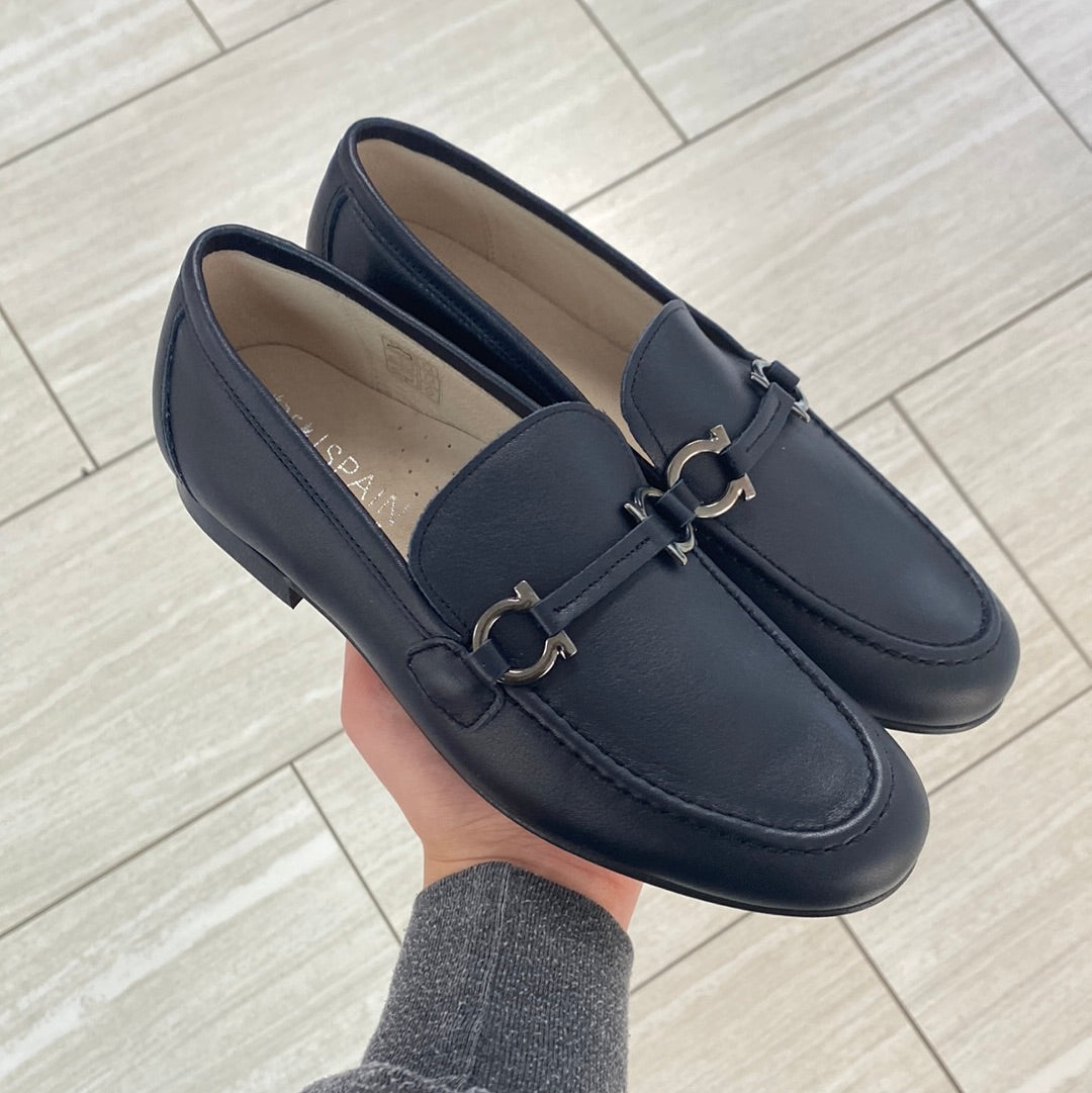 Spain+Co Navy Toggle Dress Shoe-Tassel Children Shoes