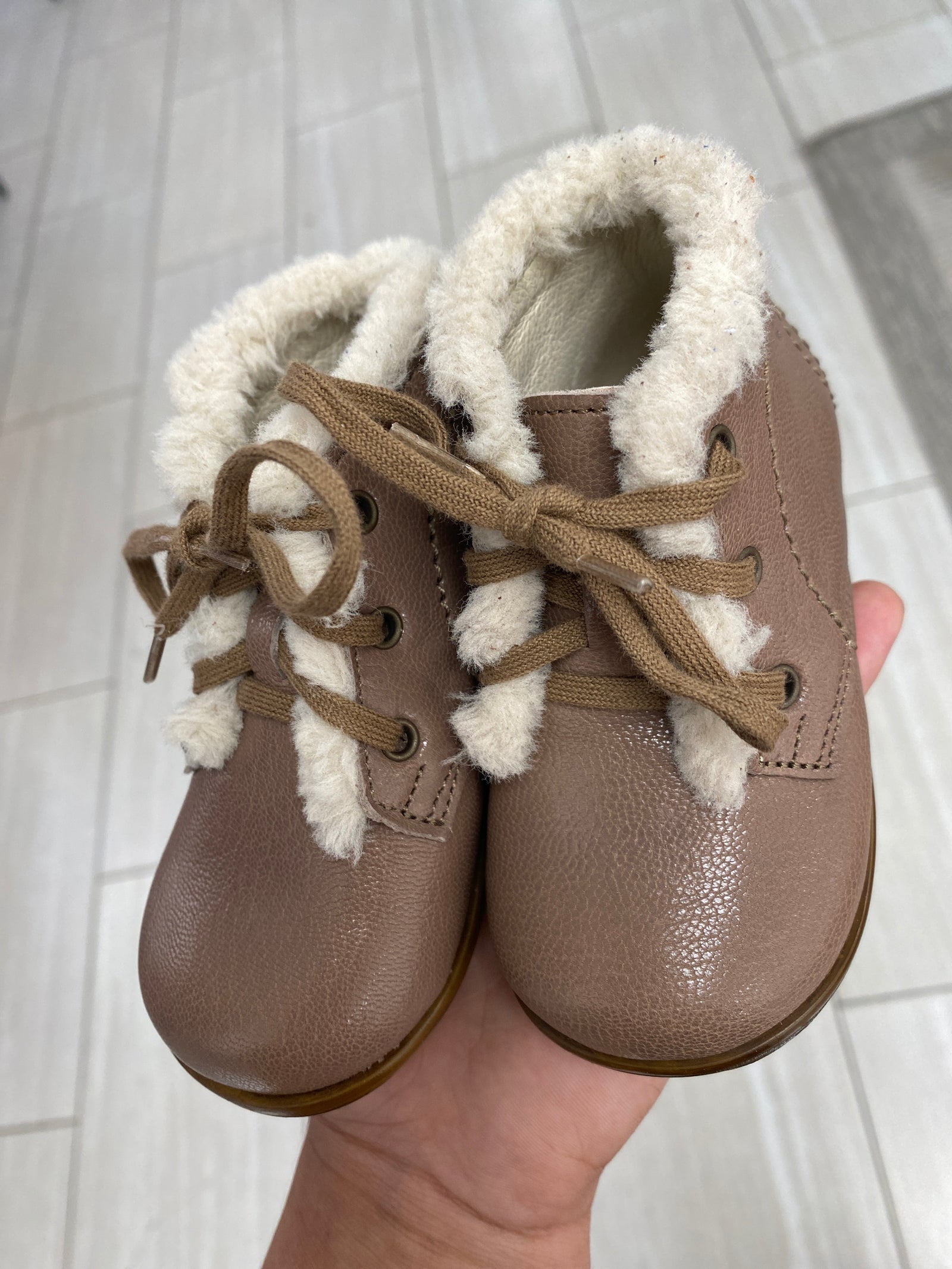 Emel Bright Taupe Baby Bootie-Tassel Children Shoes