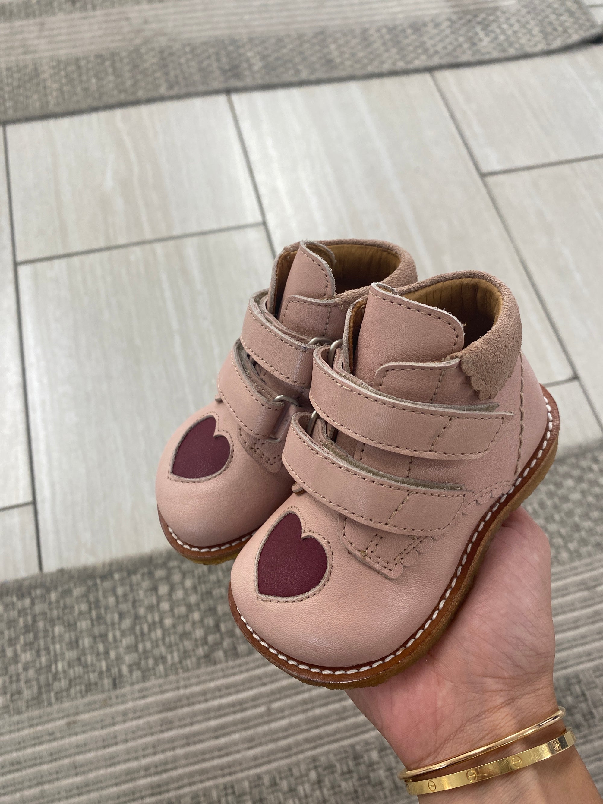 Angulus Rosebud Heart Baby Bootie-Tassel Children Shoes