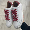 Porte White and Red Scalloped Sneaker-Tassel Children Shoes