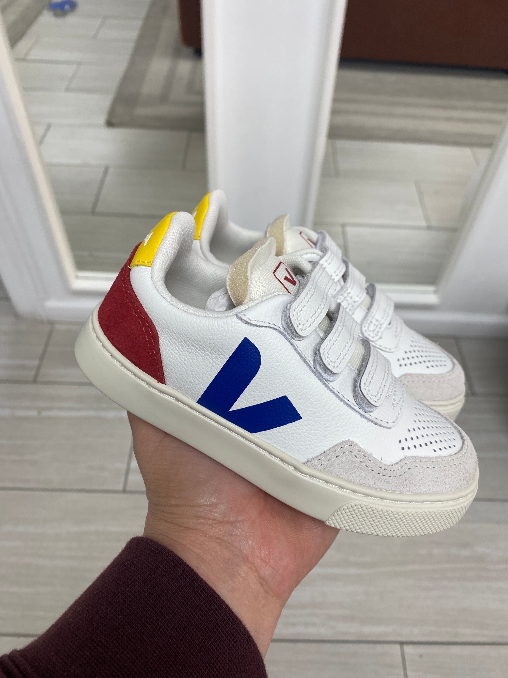 Veja Indigo Pepper Velcro Sneaker-Tassel Children Shoes