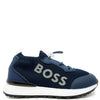 Hugo Boss Navy Sock Sneaker-Tassel Children Shoes