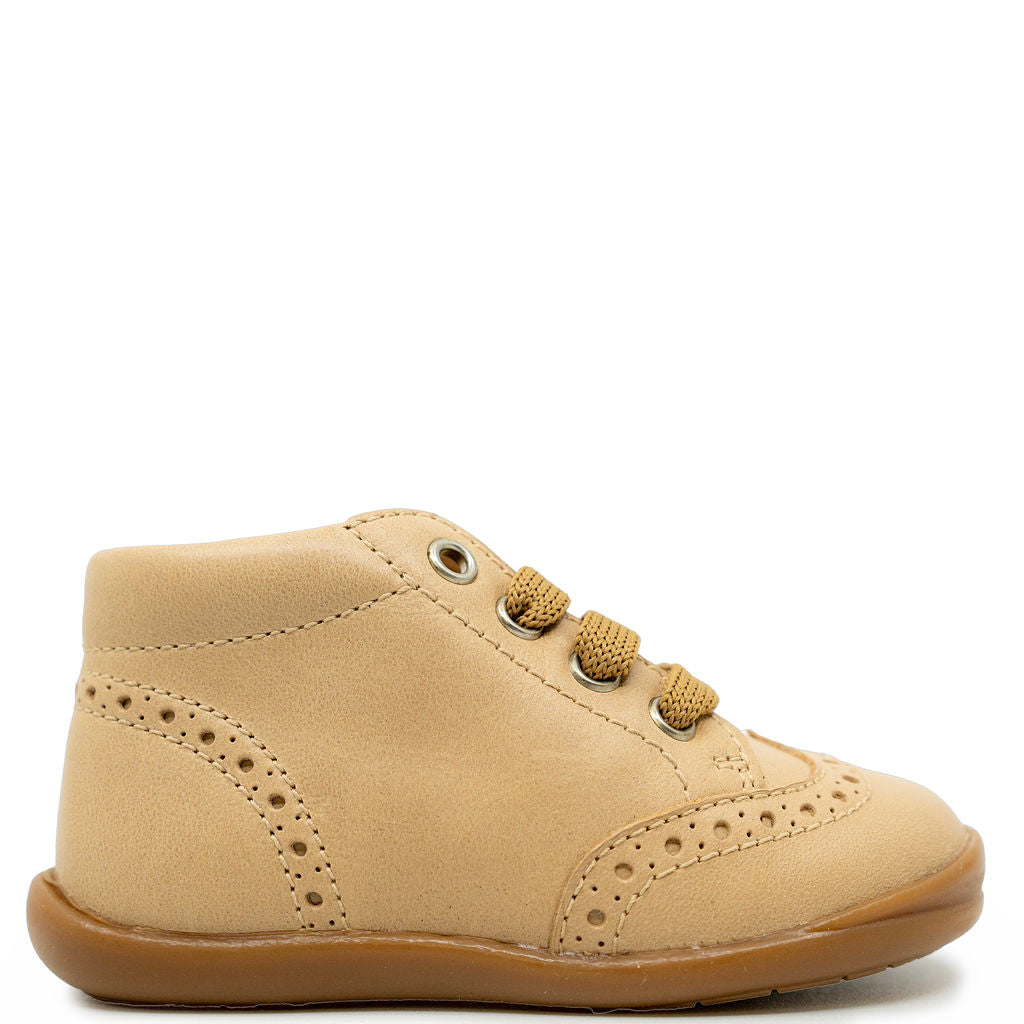 Beberlis Oatmeal Wingtip Baby Bootie-Tassel Children Shoes