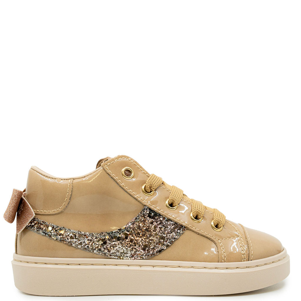 Beberlis Patent Bow Zipper Sneaker-Tassel Children Shoes