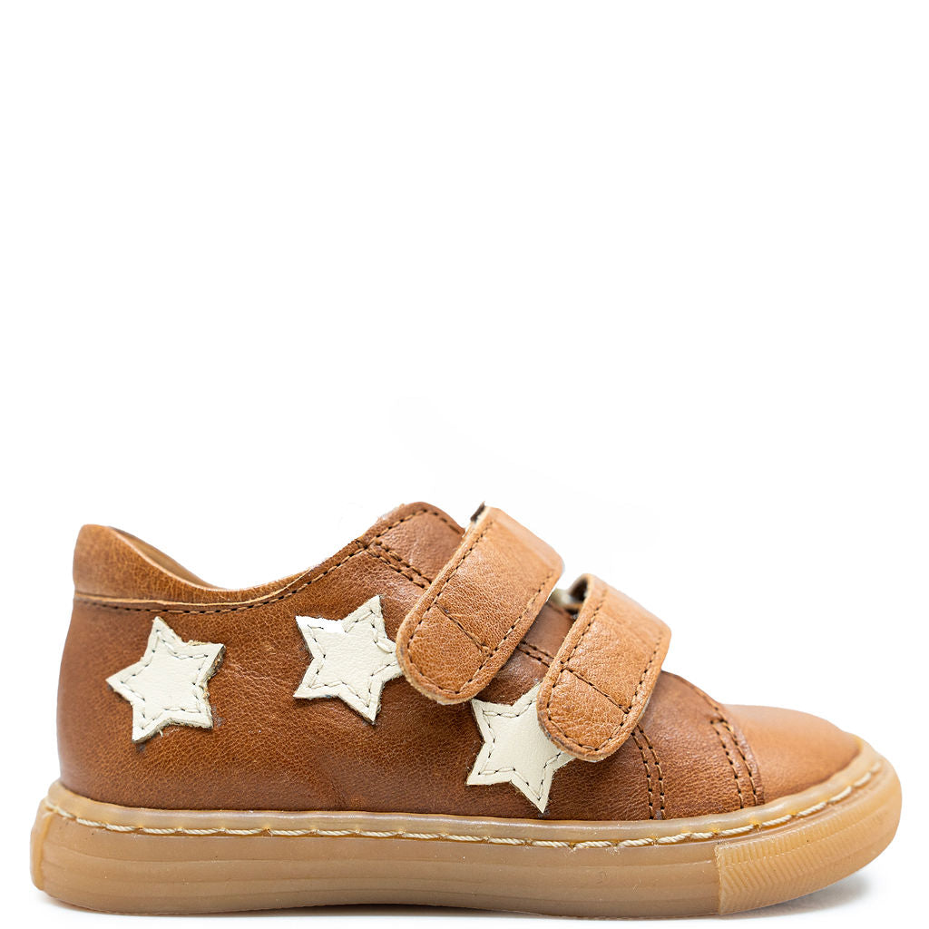 Angulus Cognac Star Baby Sneaker-Tassel Children Shoes