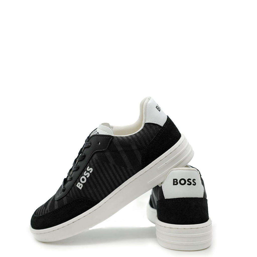 Hugo Boss Black Textile Sneaker-Tassel Children Shoes