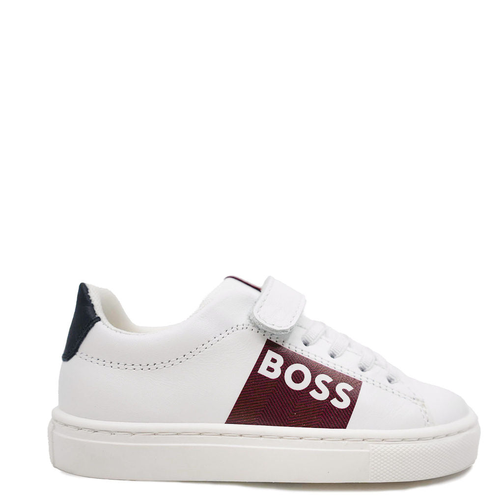 Hugo Boss White Logo Baby Sneaker-Tassel Children Shoes