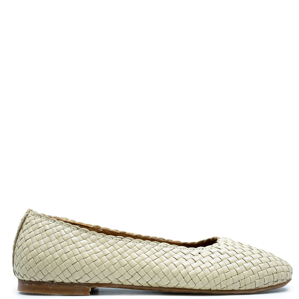 Angulus Buttermilk Weave Ballet Flat-Tassel Children Shoes
