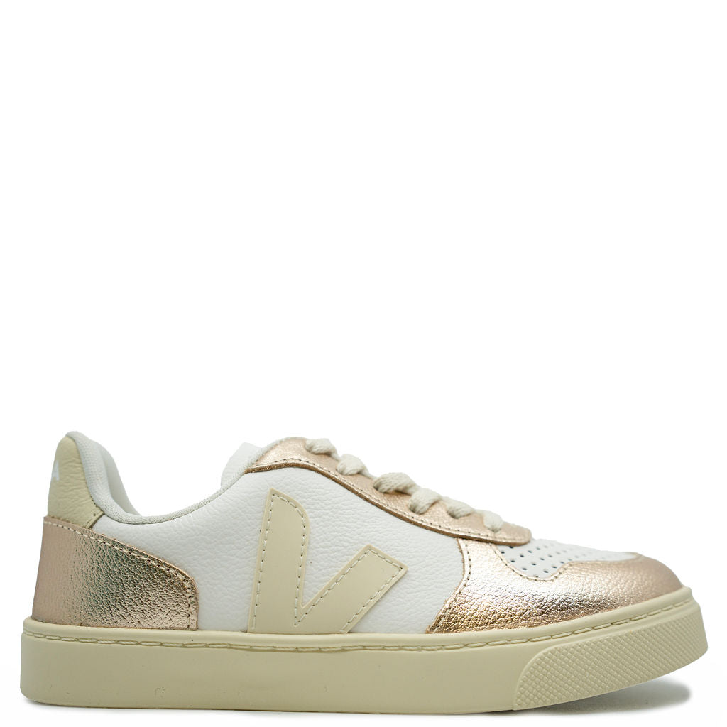 Veja Calcaire Platine Lace Sneaker-Tassel Children Shoes