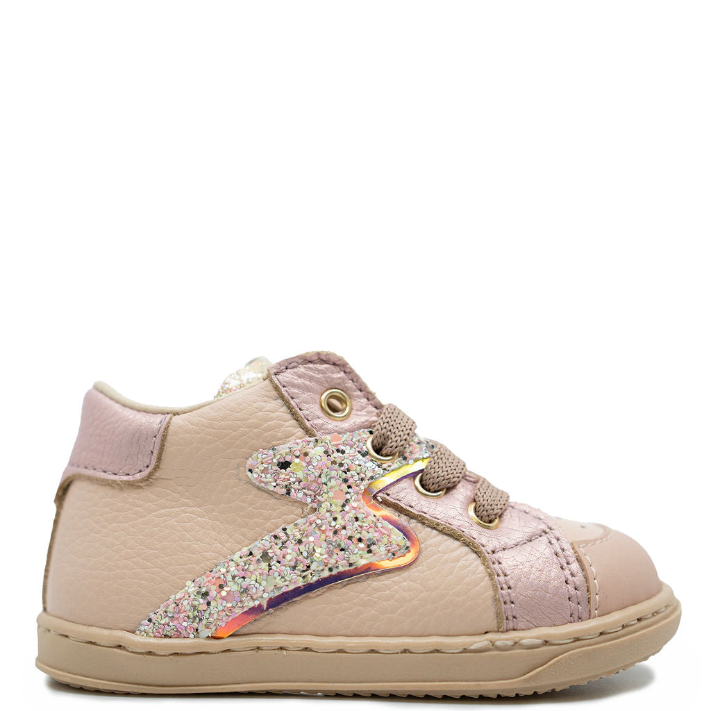 Beberlis Nude Pink Lightning Baby Sneaker-Tassel Children Shoes