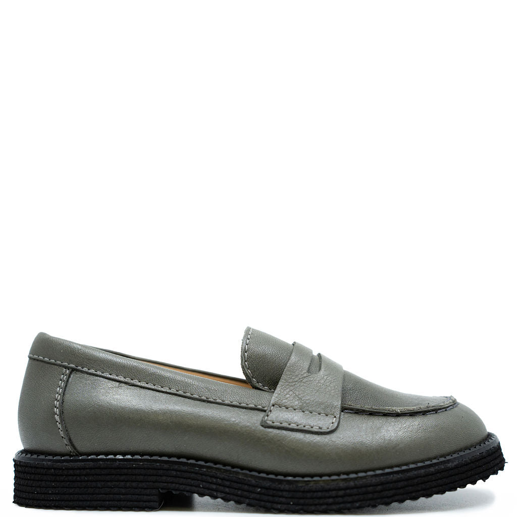 Beberlis Ash Leather Penny Loafer-Tassel Children Shoes