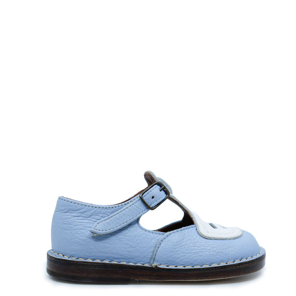 Pepe Baby Blue Vintage T Strap Baby Shoe-Tassel Children Shoes