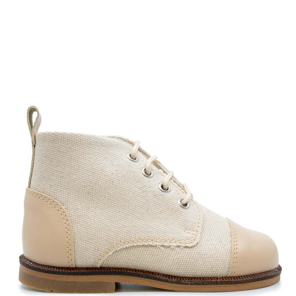 Andanines Taupe Captoe Baby Bootie-Tassel Children Shoes