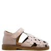 Angulus Rose Patent Flower Cutout Sandal-Tassel Children Shoes