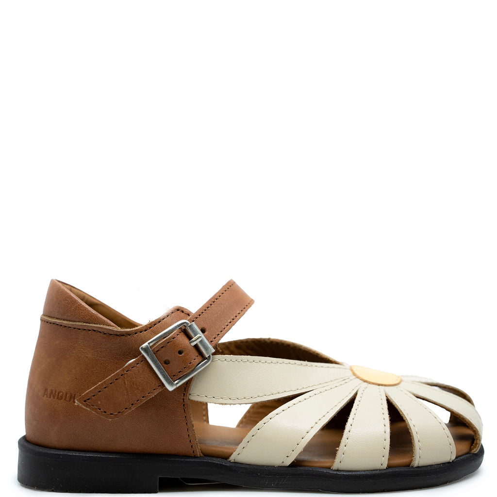 Angulus Butter Daisy Closed Toe Sandal-Tassel Children Shoes