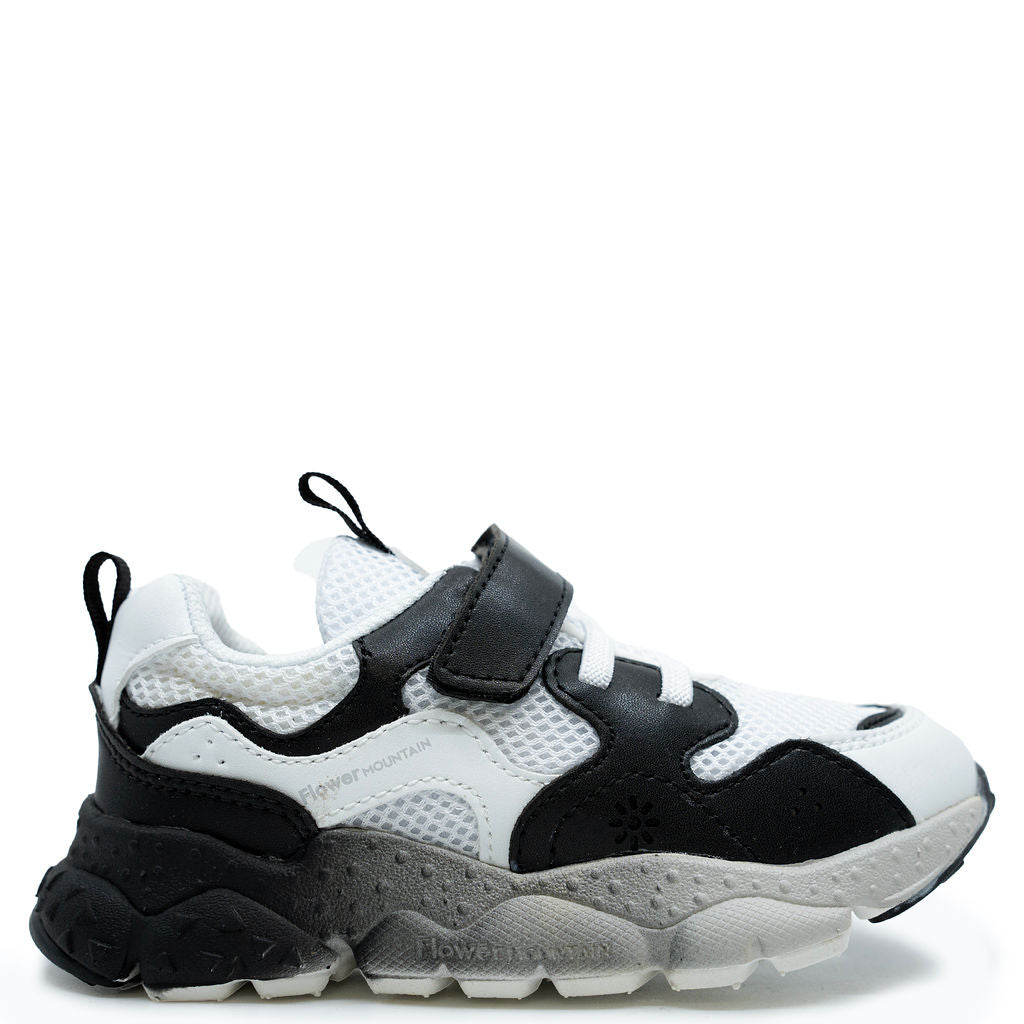 Flower Mountain x Naturino Black and White Sneaker-Tassel Children Shoes
