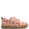 Angulus Pink and Red Velcro Sneaker-Tassel Children Shoes