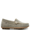 Porte Greige Linen Coated Loafer-Tassel Children Shoes