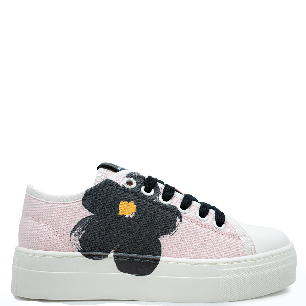 Marc Jacobs Pink Daisy Sneaker-Tassel Children Shoes