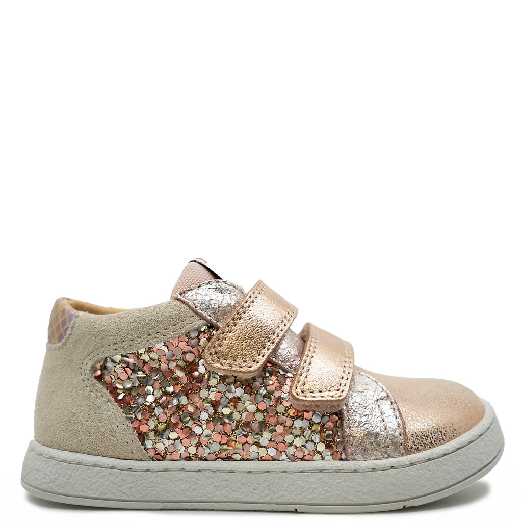 Pom D'Api Pink Glitter Baby sneaker-Tassel Children Shoes