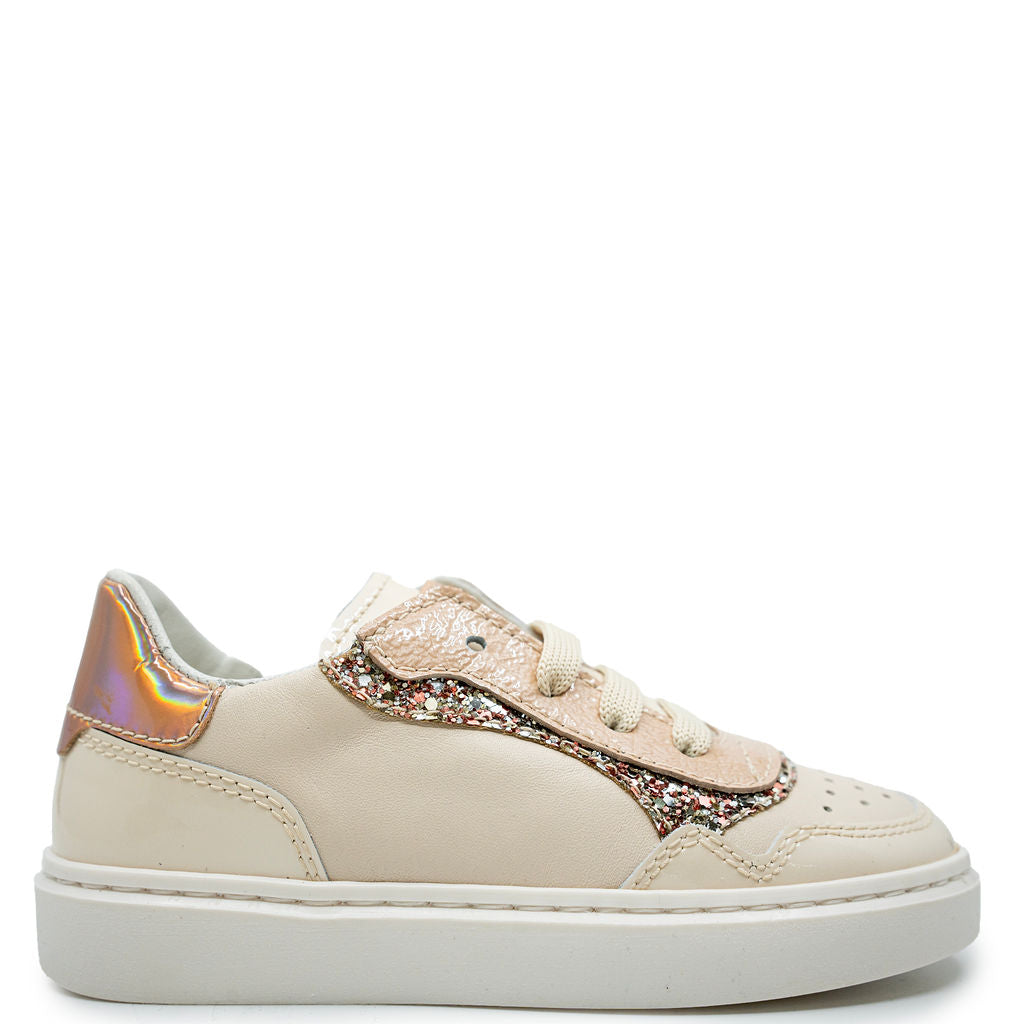 Beberlis Patent Glitter Lace Sneaker-Tassel Children Shoes