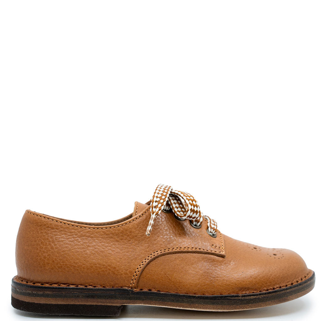 Pepe Luggage Leather Lace Oxford-Tassel Children Shoes